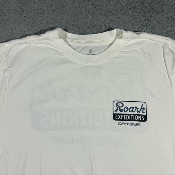 White Roark Expeditions Forever Roaming T Shirt Mens XL Short Sleeve #1277 - Picture 3 of 8